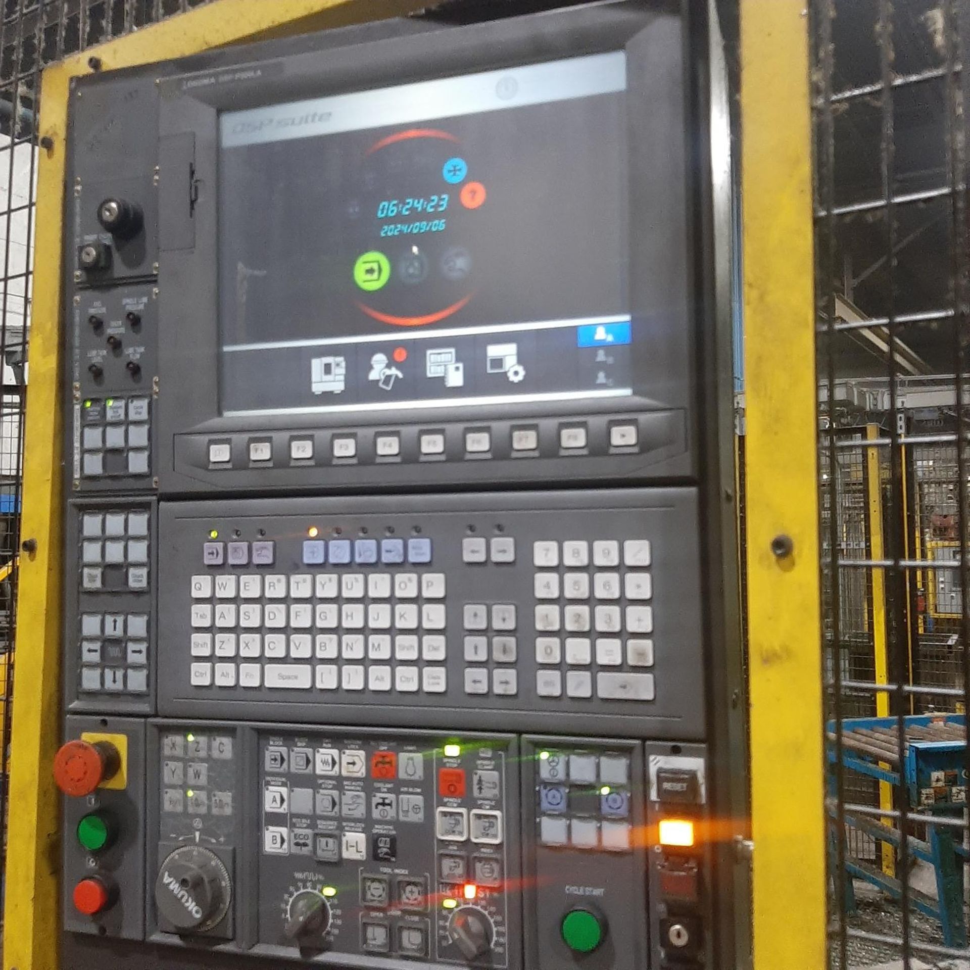 2018 OKUMA LAW-V24 CNC VERTICAL TURNING CENTER, WHEEL LATHE - Image 6 of 18