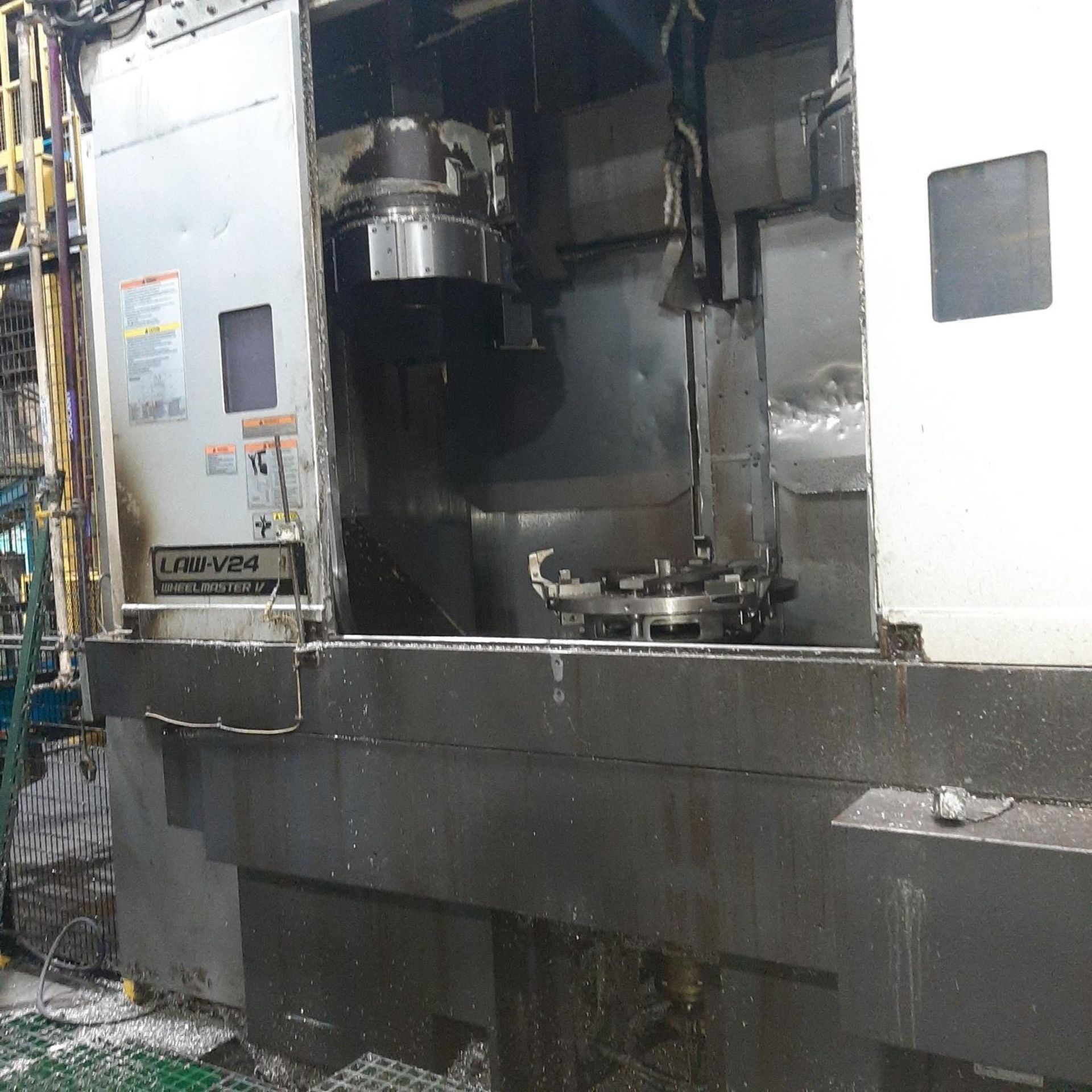 2018 OKUMA LAW-V24 CNC VERTICAL TURNING CENTER, WHEEL LATHE