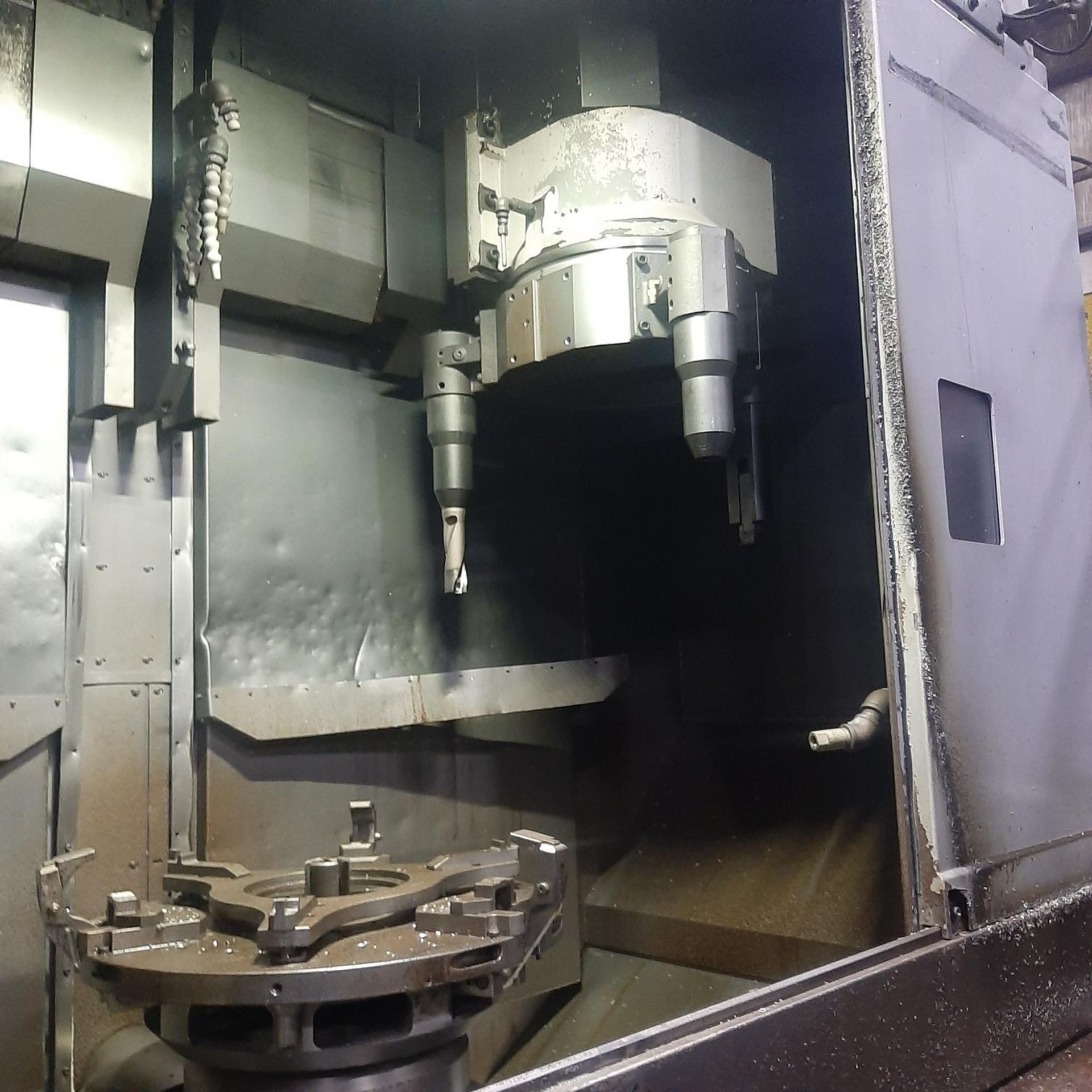 2018 OKUMA LAW-V24 CNC VERTICAL TURNING CENTER, WHEEL LATHE - Image 4 of 18