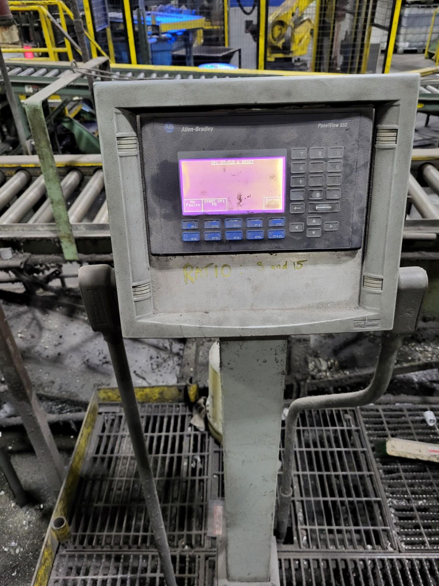HESS VERTICAL DESPRUE DRILLING CELL W0-4558 WITH FANUC ROBOT R-2000IC-165 - Image 3 of 10