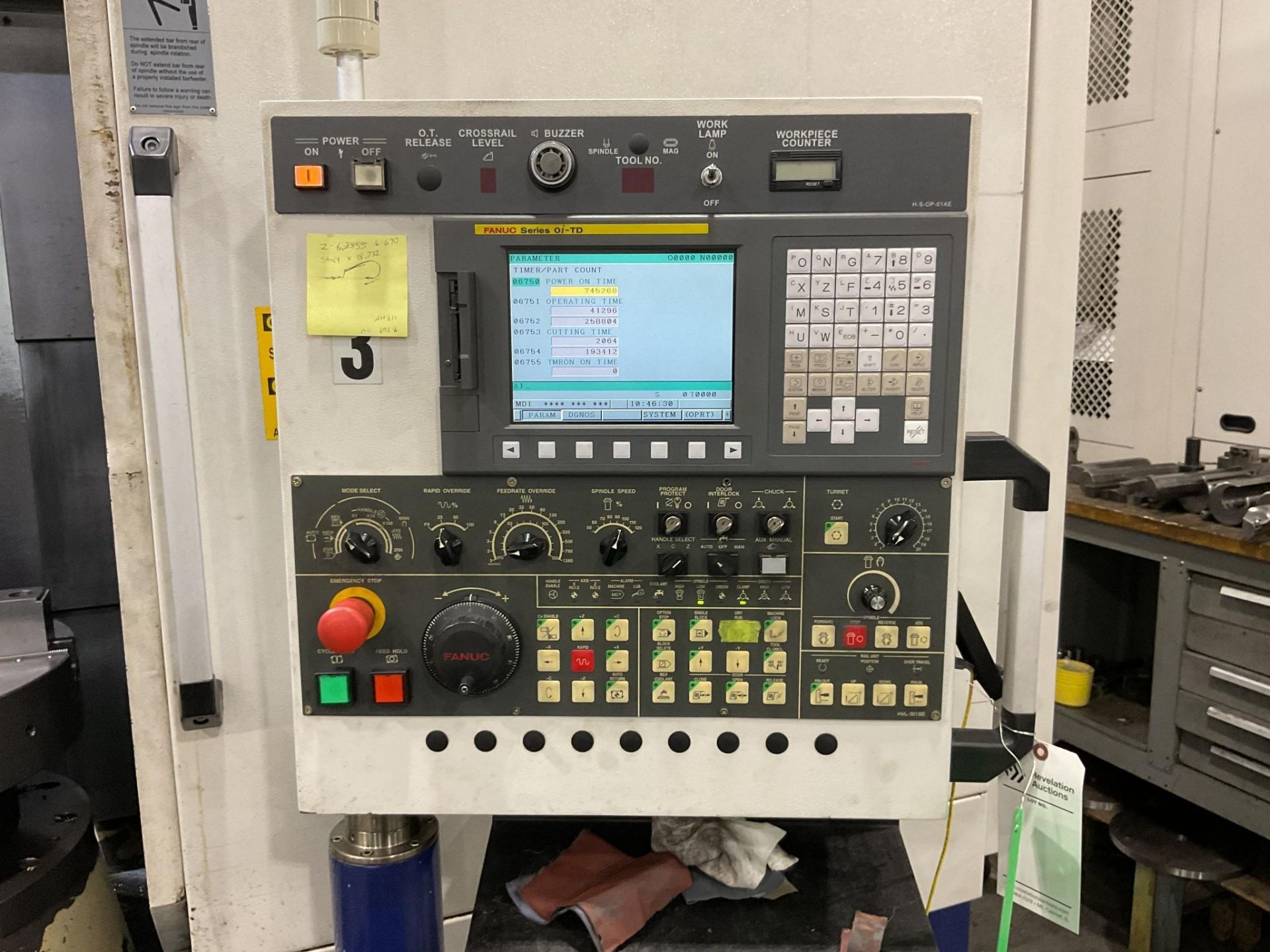 2012 HONOR SEIKI VL-86A VERTICAL TURRET LATHE - Image 4 of 17