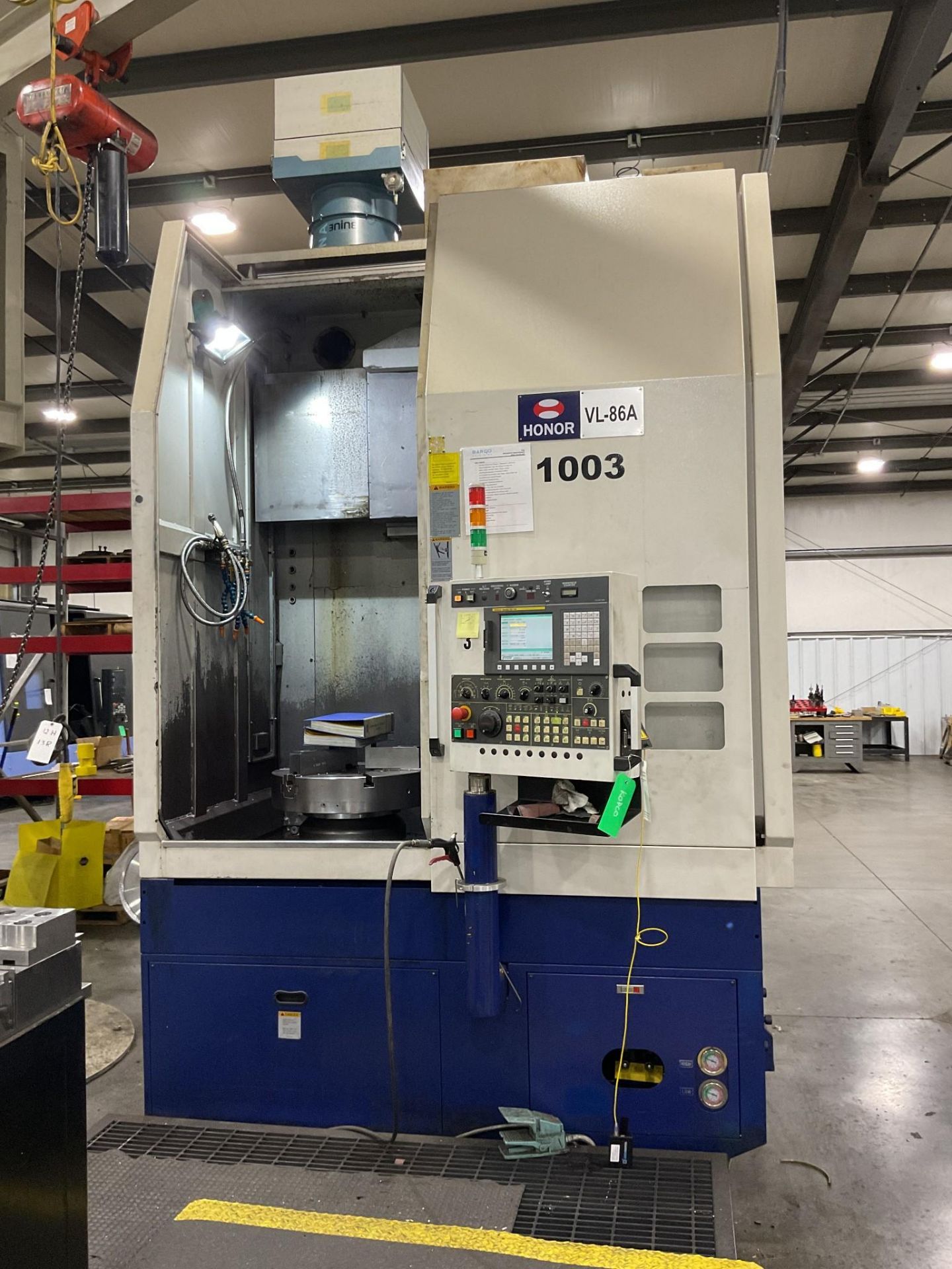 2012 HONOR SEIKI VL-86A VERTICAL TURRET LATHE - Image 6 of 17