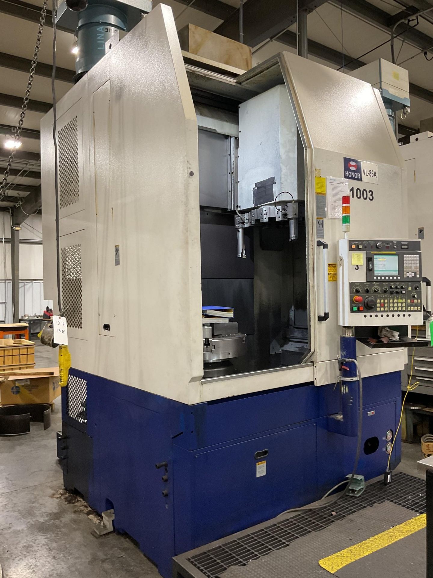 2012 HONOR SEIKI VL-86A VERTICAL TURRET LATHE - Image 3 of 17