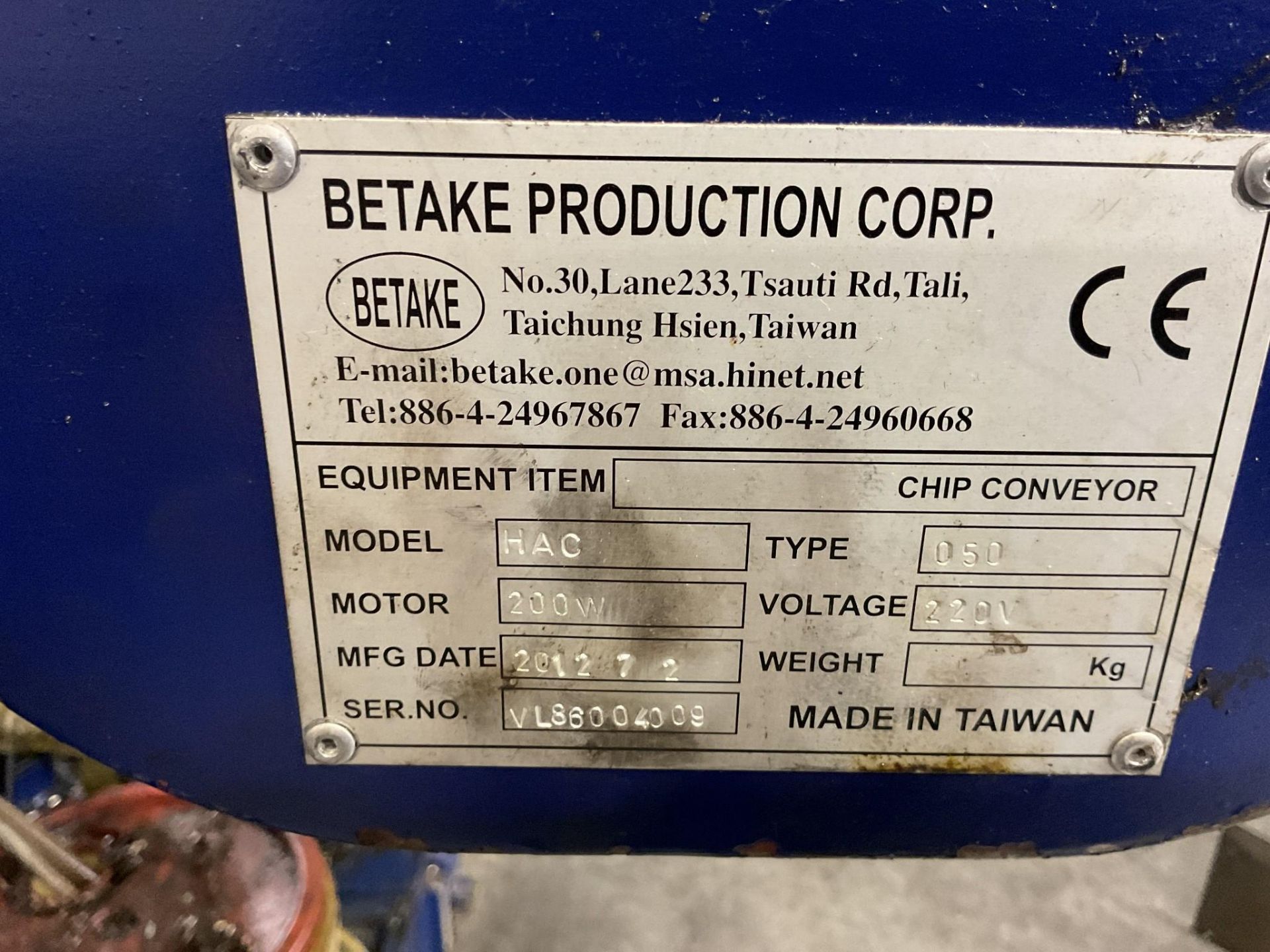 2012 HONOR SEIKI VL-86A VERTICAL TURRET LATHE - Image 17 of 17