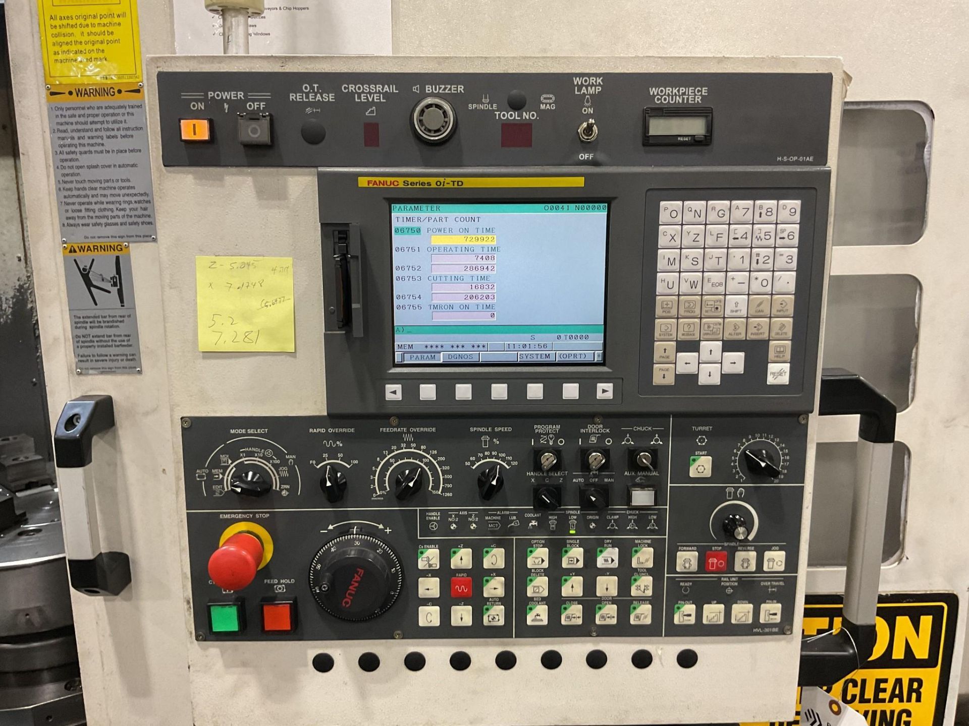 2011 HONOR SEIKI VL-86A VERTICAL TURRET LATHE - Image 5 of 20