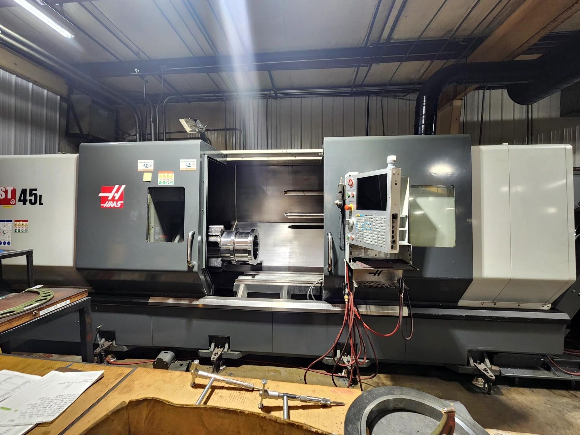 2018 HAAS ST-45L CNC LATHE PROGRAMMABLE STEADY REST