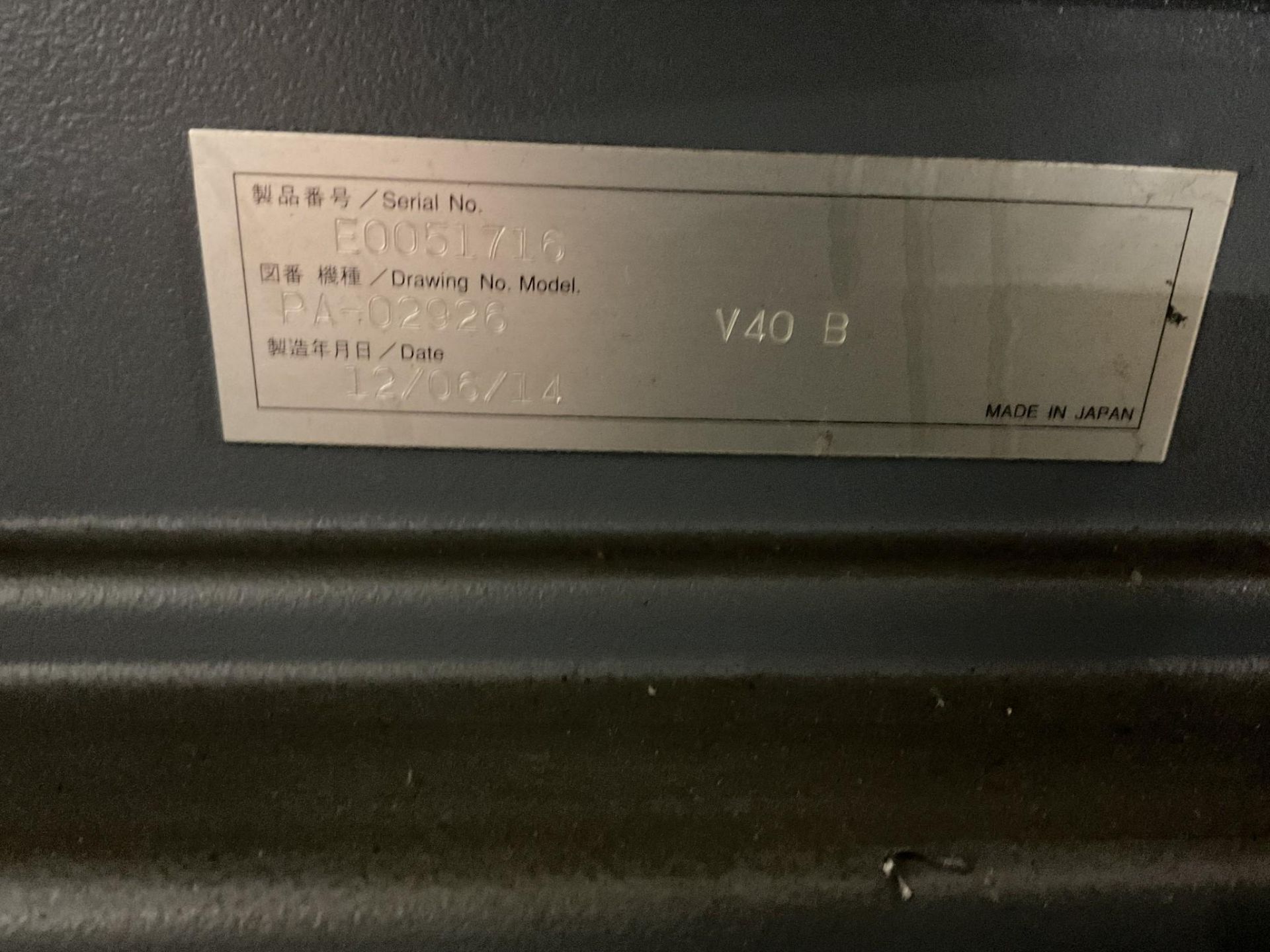 2012 OKUMA V40R VERTICAL LATHE - Image 18 of 20
