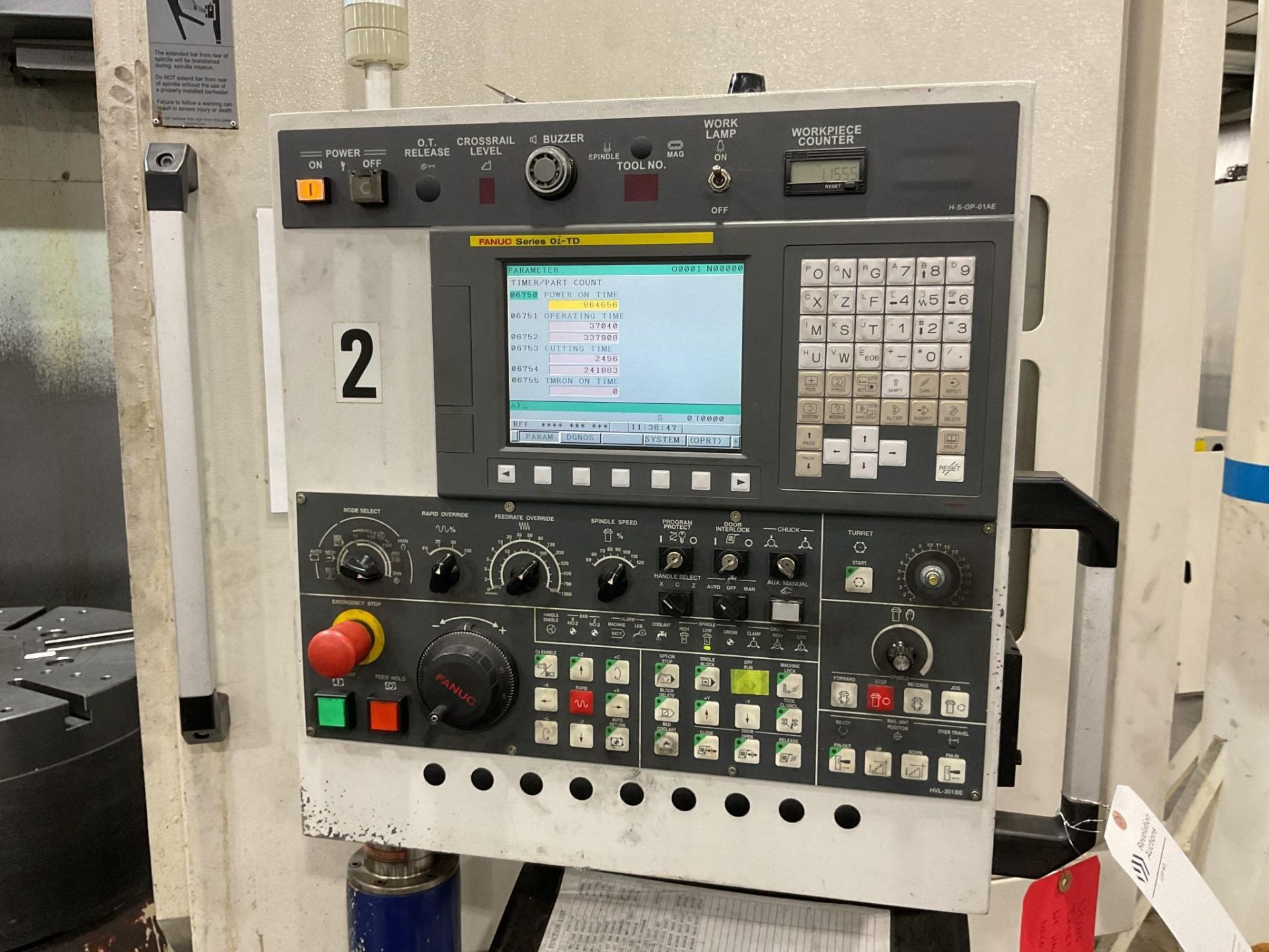 2012 HONOR SEIKI VL-86A VERTICAL TURRET LATHE - Image 3 of 23