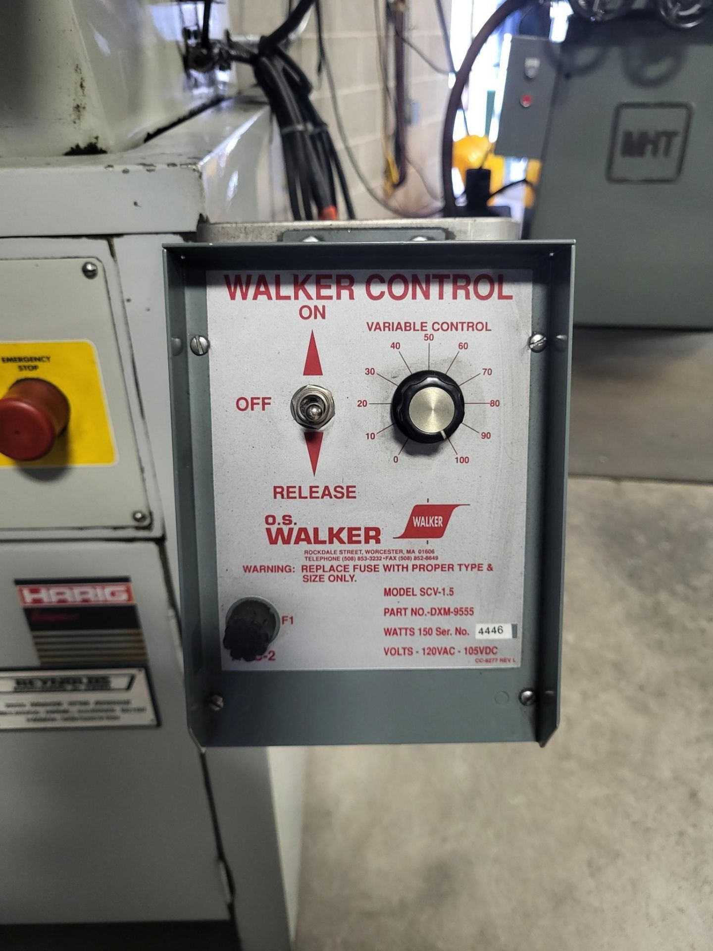 HARIG 612 SURFACE GRINDER - Image 7 of 15