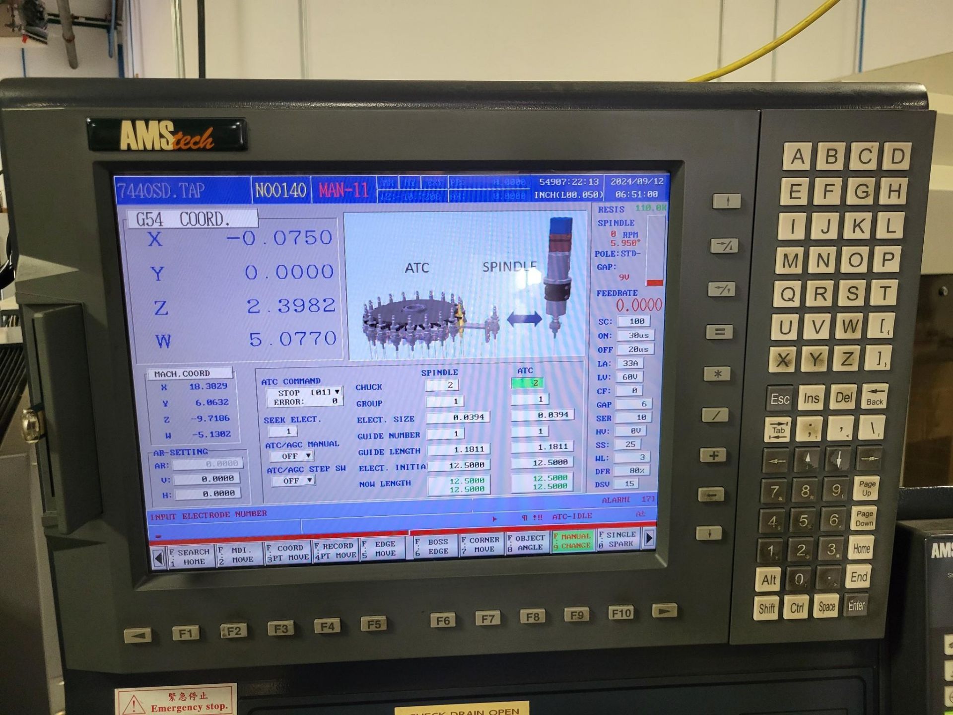2014 AMS AD6L 5 AXIS HIGH SPEED SMALL HOLE DRILLING EDM - Image 5 of 39