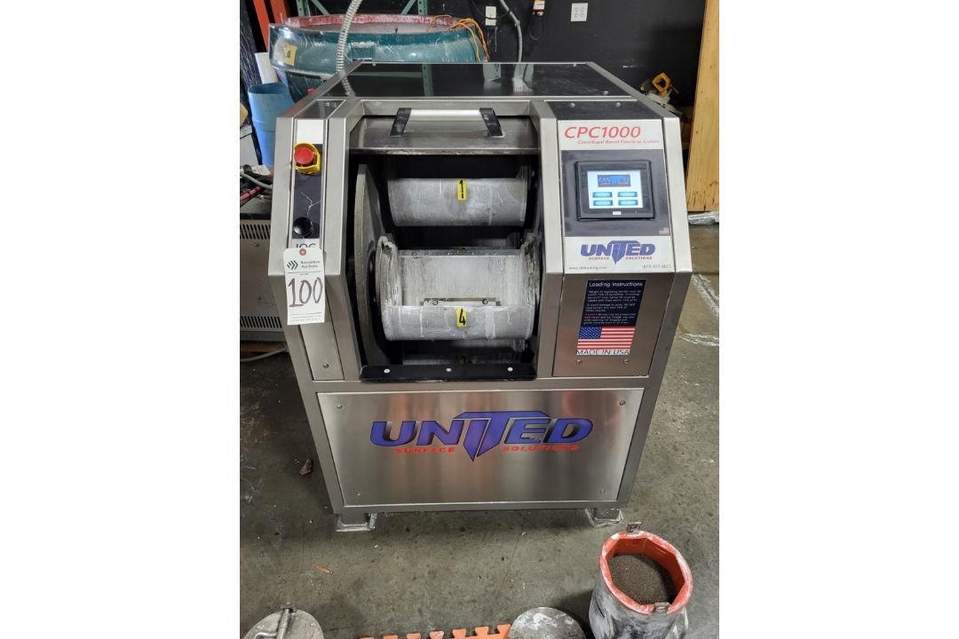 2018 UNITED CPC 1000 CENTRIFUGAL BARREL FINISHING SYSTEM - Image 2 of 13