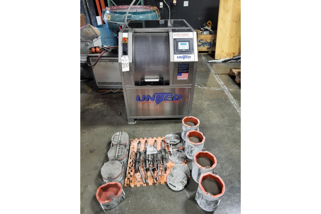 2018 UNITED CPC 1000 CENTRIFUGAL BARREL FINISHING SYSTEM - Image 1 of 13