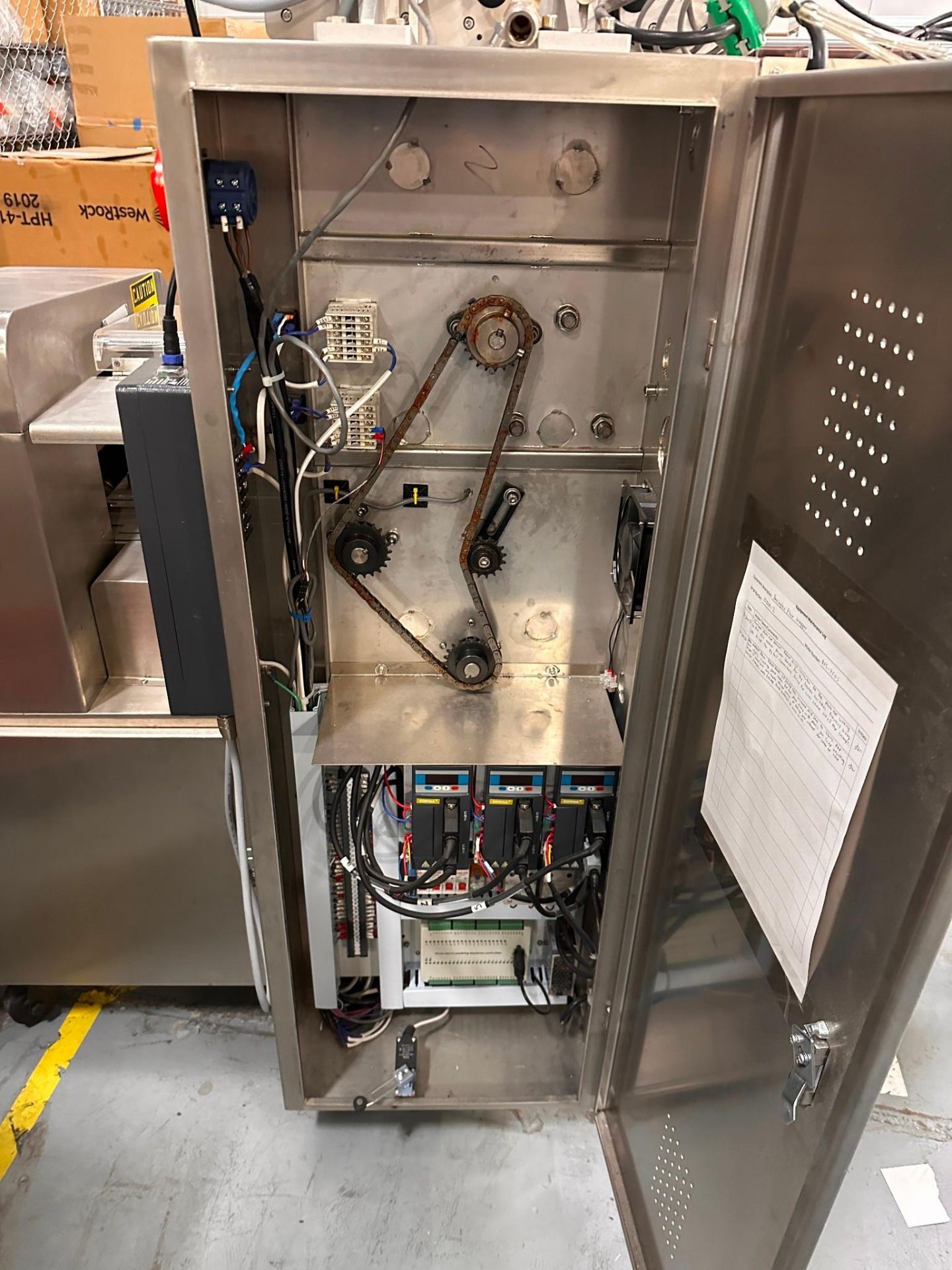 BARRINGTON MODEL BPS 350S FLOW WRAPPER WITH INDEX CONVEYOR 8 3/4IN X 9IN LONG LUGS - Image 7 of 10