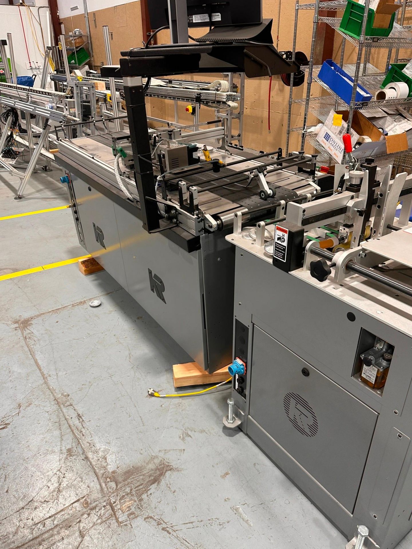 KIRK-RUDY MODEL 519V-86 LABELING AND ENCODING SYSTEM CONSISTING MODEL 224 -DM LABEL FEEDER - Image 4 of 25