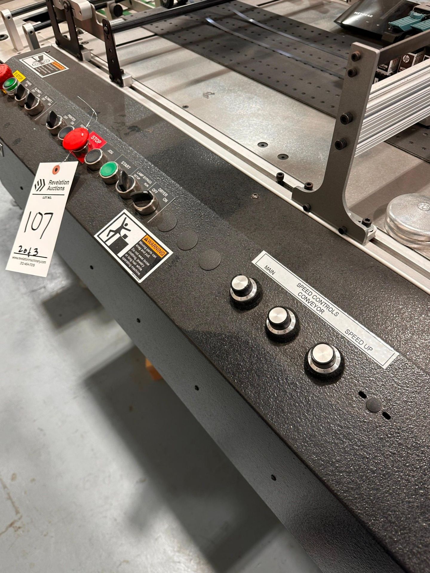 KIRK-RUDY MODEL 519V-86 LABELING AND ENCODING SYSTEM CONSISTING MODEL 224 -DM LABEL FEEDER - Image 6 of 25