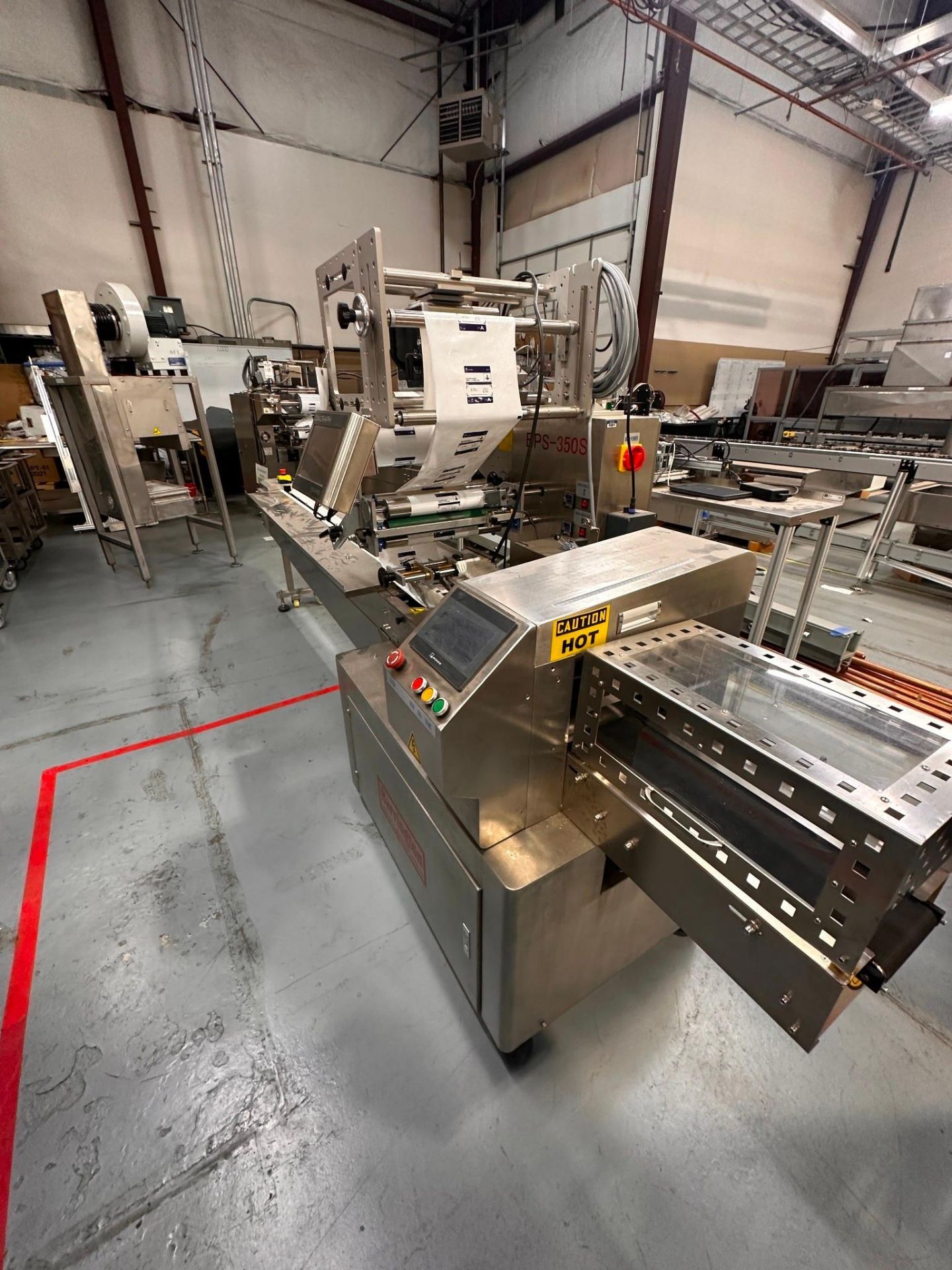 BARRINGTON MODEL BPS-350S FLOW WRAPPER WITH INDEX CONVEYOR 7 3/4 X 9IN LONG - Image 2 of 14
