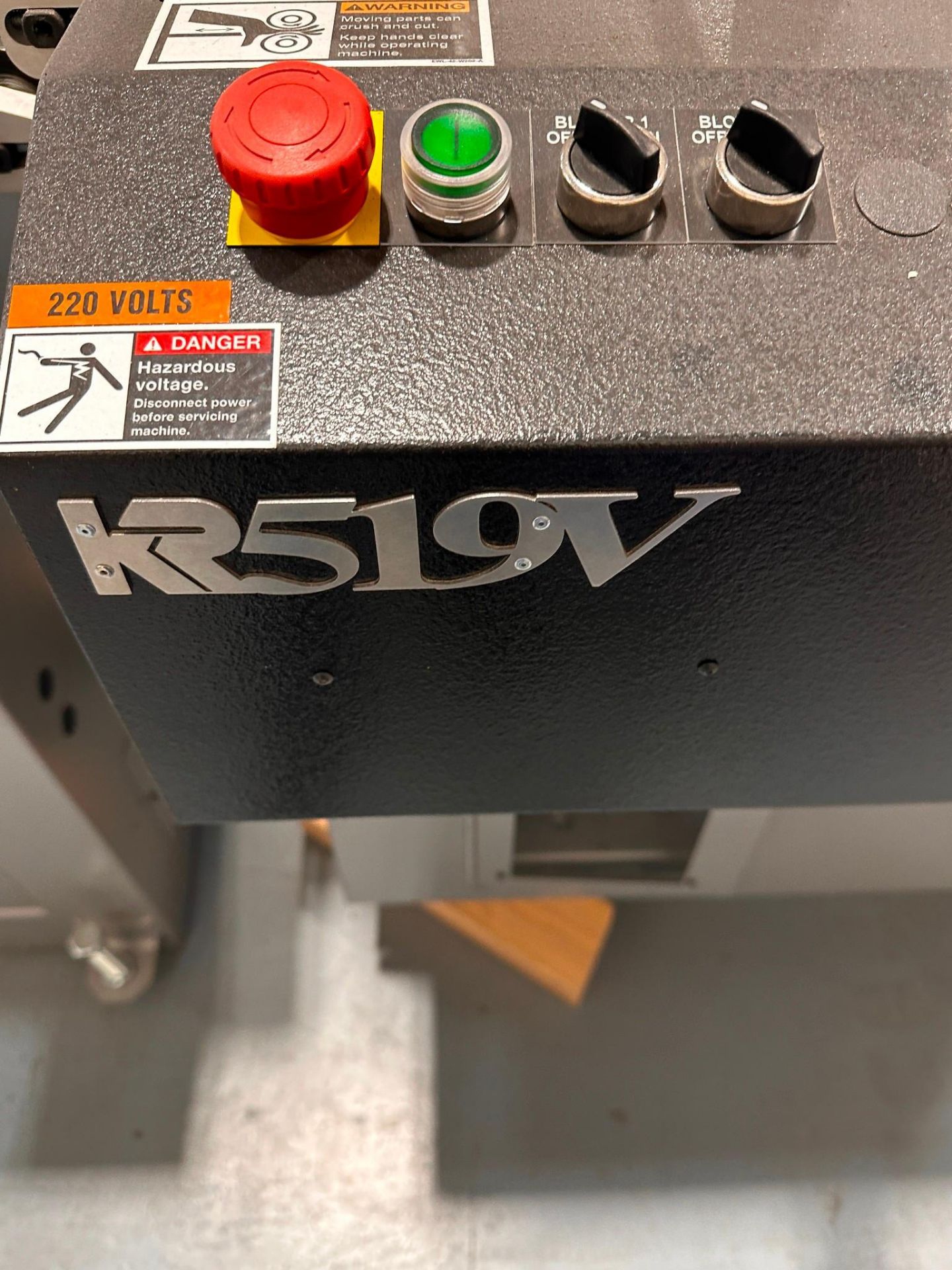 KIRK-RUDY MODEL 519V-86 LABELING AND ENCODING SYSTEM CONSISTING MODEL 224 -DM LABEL FEEDER - Image 7 of 25