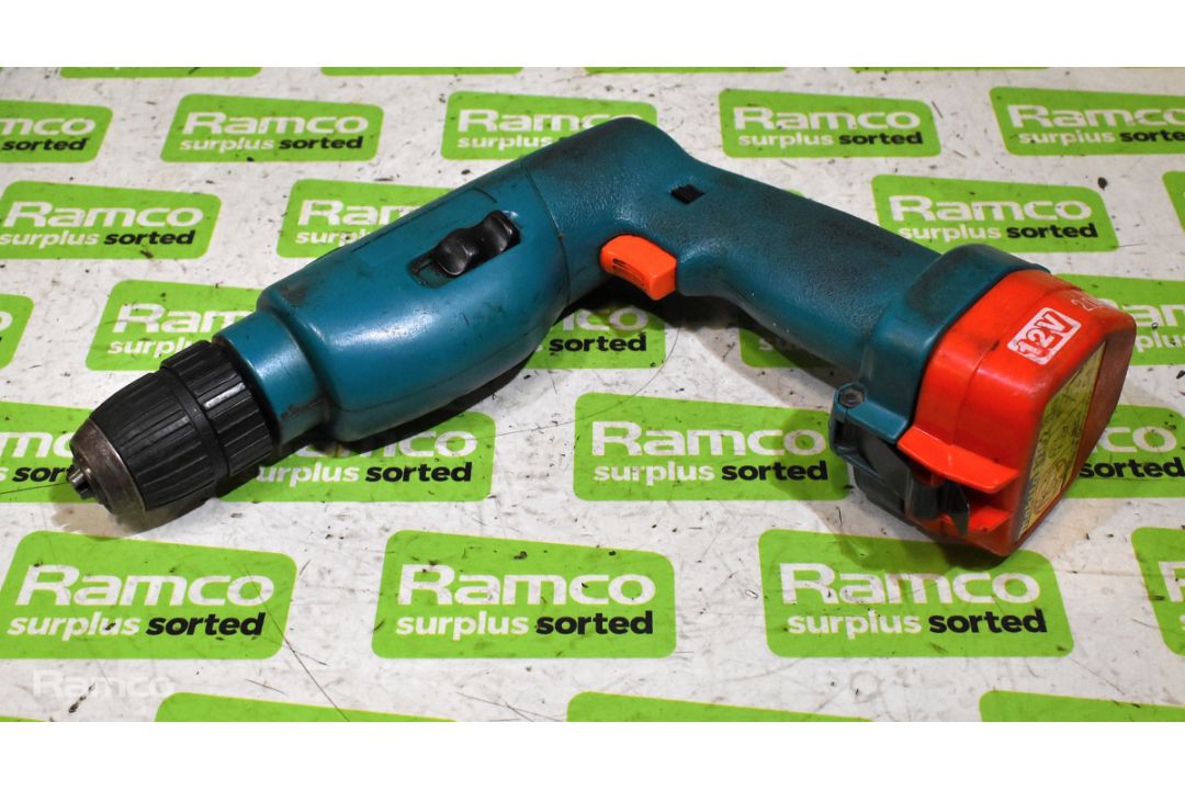 2x Makita 8411D cordless drills - DC1201 charger - 1x 12V battery and case - Image 7 of 7