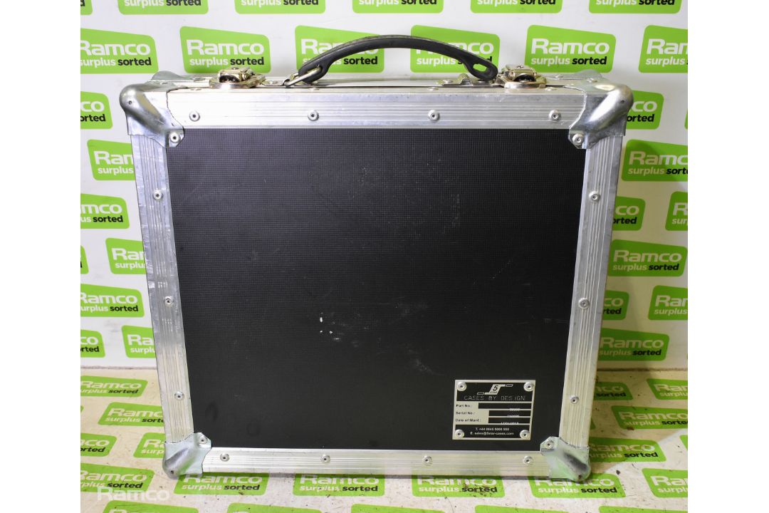 Black plastic protective hard case with padding & 5 Star Cases flight case - Image 10 of 11