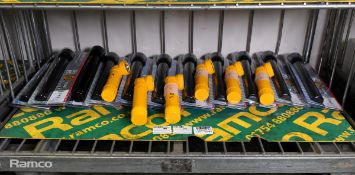 12x Mag-Lite 3-cell D flashlights & 6x Cape Warwick Ltd yellow torches