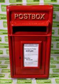 Red replica postbox - very small dent on one side