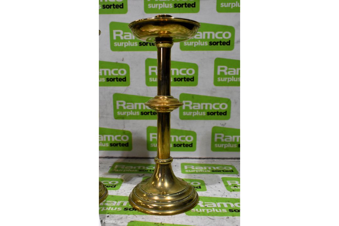 Pair of Brass candlesticks - Image 2 of 4