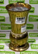 Brass large 9 inch vase
