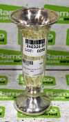 Silver plated church 8 inch vase