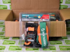 4x Green Jem premium ratchet tie down straps - 75mm x 4.572mm