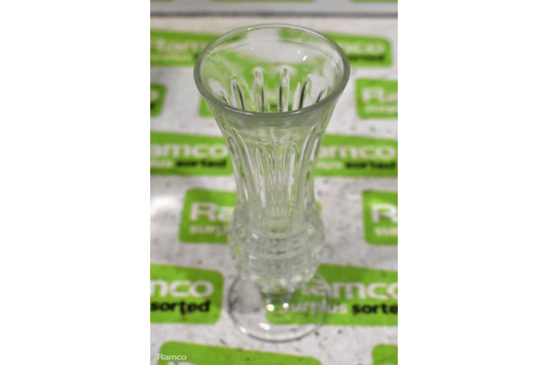 Cut glass vase & Pair of Small decorated glass vases - Image 4 of 4