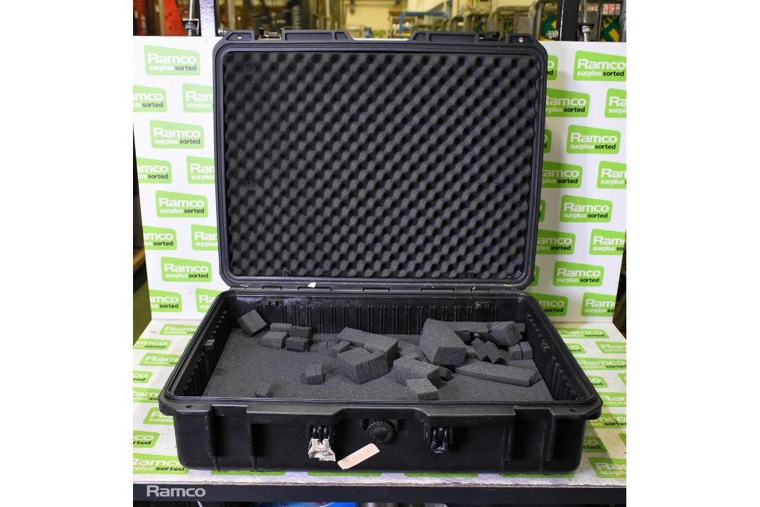 Black plastic protective hard case with padding & 5 Star Cases flight case - Image 2 of 11