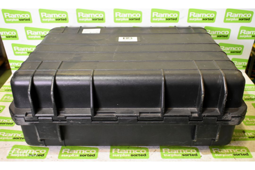 Black plastic protective hard case with padding & 5 Star Cases flight case - Image 6 of 11