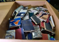 1x pallet sized box of books - fictional, non-fictional, military and mixed genre