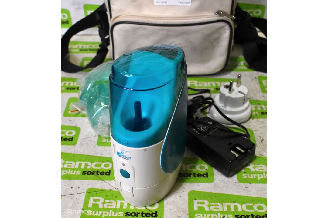 2x AirMed CN-03A travel-air compressor nebuliser kits with bags & more (see desc.) - Image 10 of 19