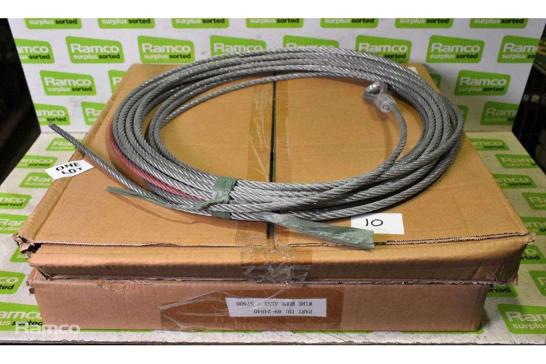3x Superwinch 3/16 wire rope assemblies, 2x Superwinch S700 wire rope assembly and more - Image 7 of 9