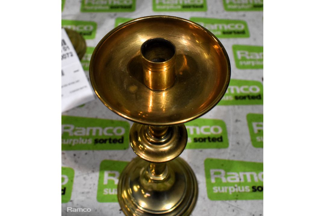 Pair of Brass candlesticks - Image 3 of 4