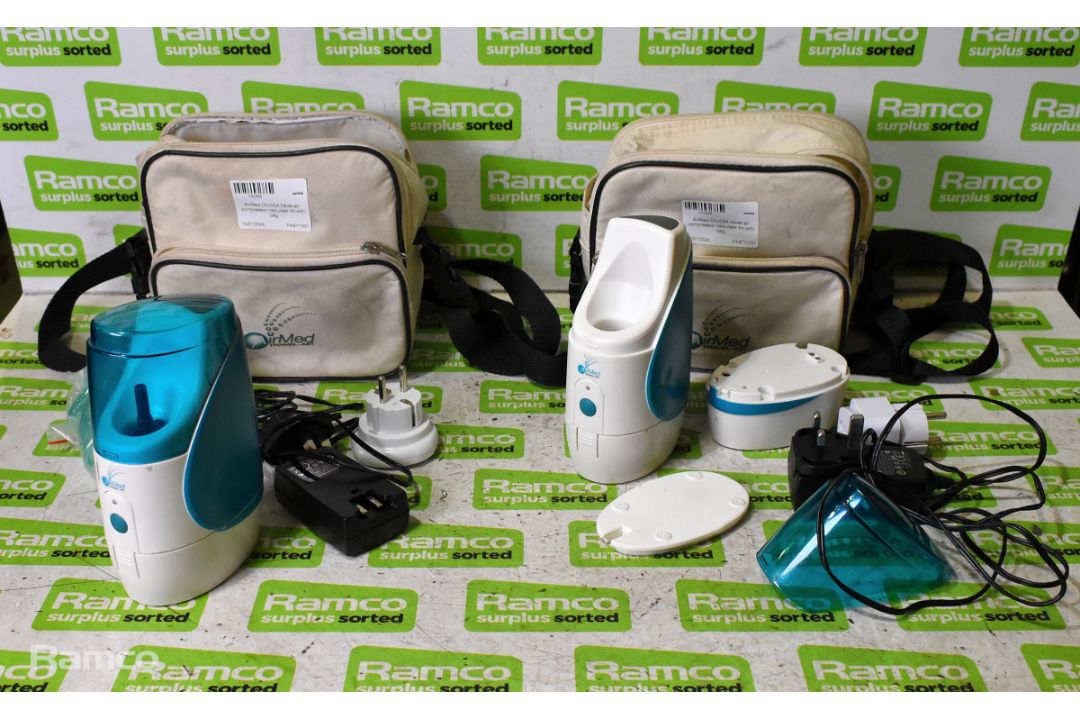 2x AirMed CN-03A travel-air compressor nebuliser kits with bags & more (see desc.) - Image 9 of 19