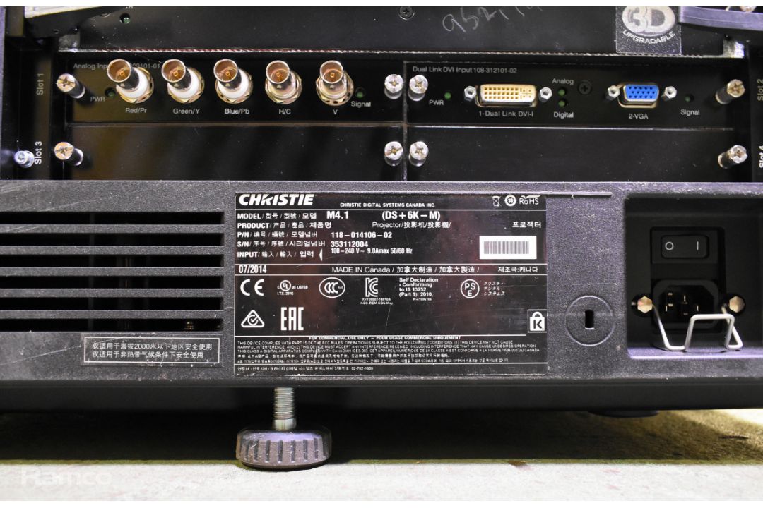 Christie DS+6K-M SXGA+ large venue projector - 100/240V - 50/60Hz - L 600 x W 500 x H 260mm - Image 5 of 13