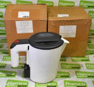 2x Redring 0.8 ltr electric kettles - 240V