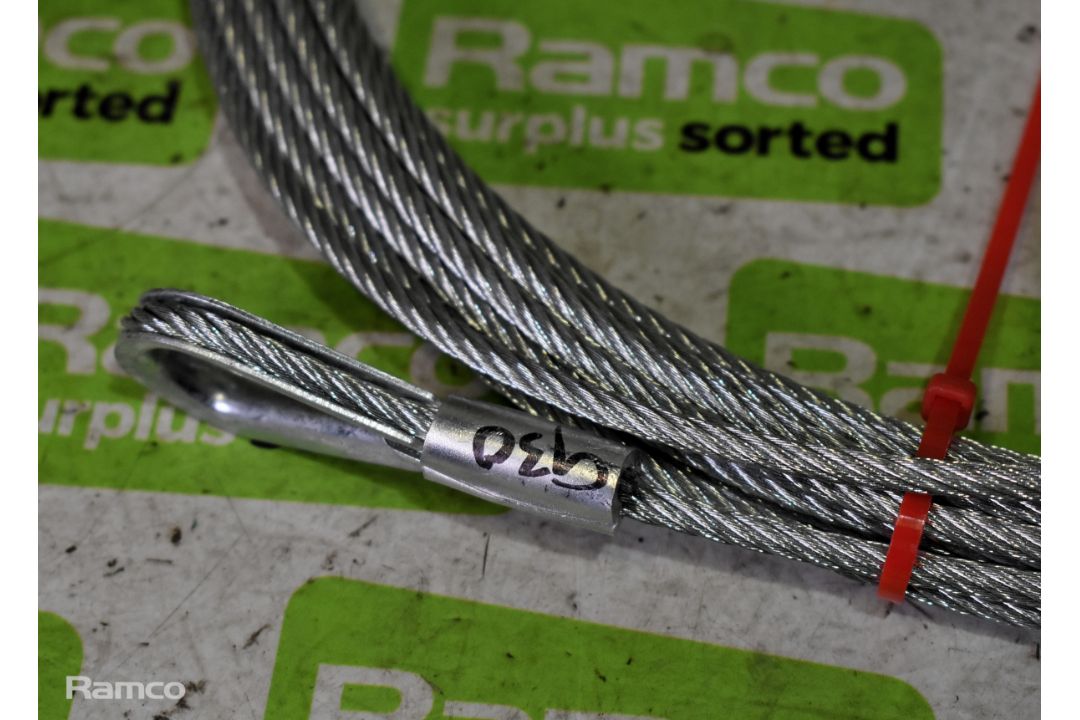 3x Superwinch 3/16 wire rope assemblies, 2x Superwinch S700 wire rope assembly and more - Image 6 of 9