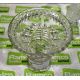 Cut glass vase & Pair of Small decorated glass vases - Image 3 of 4