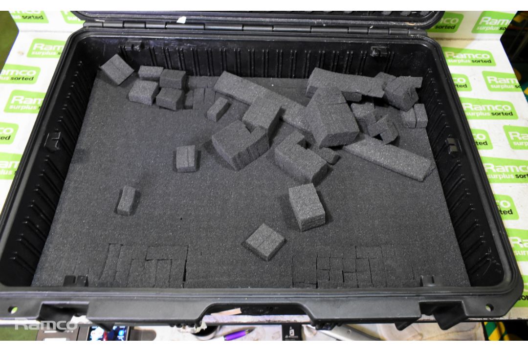 Black plastic protective hard case with padding & 5 Star Cases flight case - Image 3 of 11