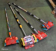 4x Extendable car wash brushes