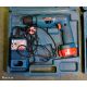 2x Makita 8411D cordless drills - DC1201 charger - 1x 12V battery and case - Image 2 of 7