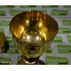 Decorative brass church chalice & Brass communion bread holder container - Image 3 of 6