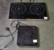 Caterlite DF824 counter top double induction hob & SilverCrest SIKP 2000 C1 induction cooking plate