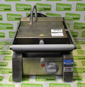 Electrolux stainless steel 260mm ribbed panini grill