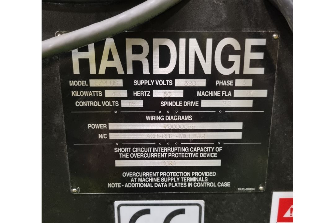 Hardinge Bridgeport EZPLUS CNC milling machine - Serial No: HDNG 4130 - 380V - 3 phase - Image 9 of 14