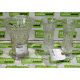 Cut glass vase & Pair of Small decorated glass vases - Image 1 of 4