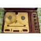 Collaro Tape Transcriptor in burgundy case with a hinged lid and carry handle - Image 2 of 12